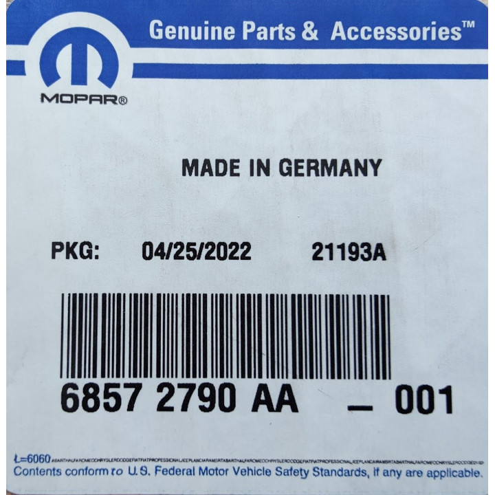 Det beste Luftfjæring Kompressor G. Cherokee MOPAR 68232648AB ⏩ Luftkompressor