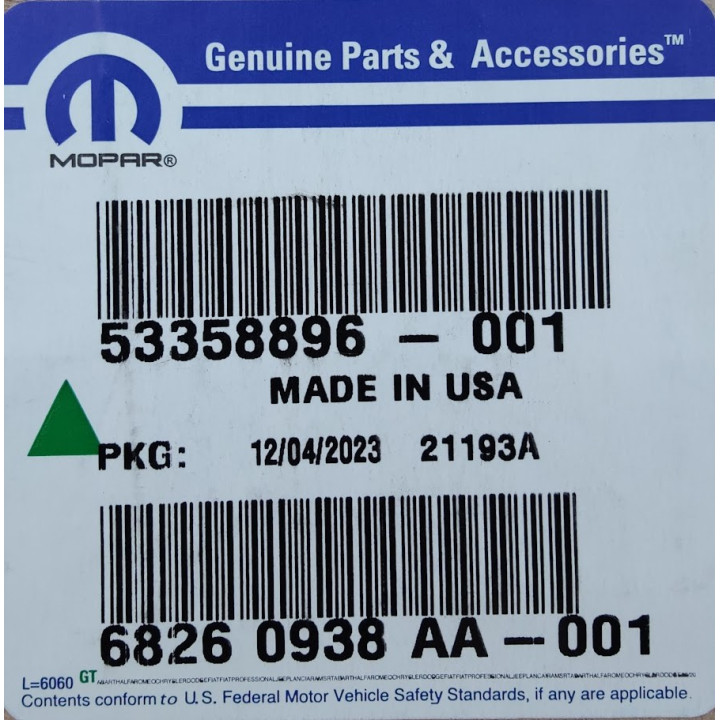 Det bästa Luftbälg RAM 1500 MOPAR 68260938AA ⏩ Luftbälgar