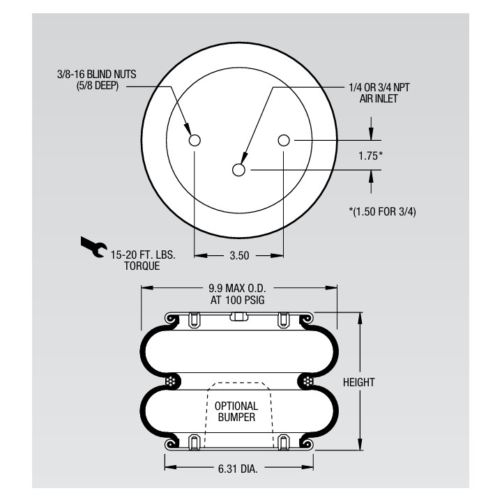 Luftbälg Firestone W01-358-6900